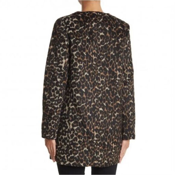 Nine West Leopard Print‎ Zip Up Animal Print Women’s Coat Size Extra Large NWT - Picture 2 of 11